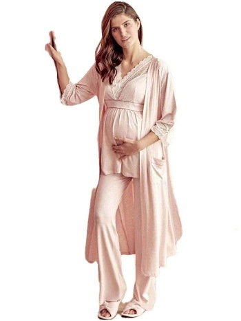 Anıl Hamile Sabahlık ve Pijama Takım 9603