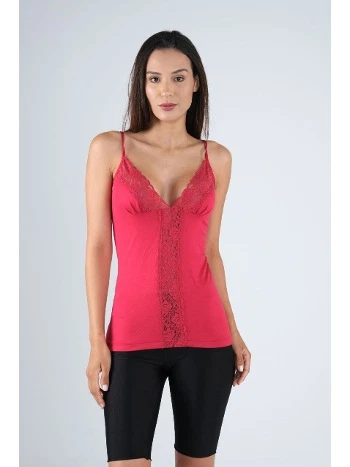 İnce Askılı Önü Dantelli Kadın Atlet Defnem 5216