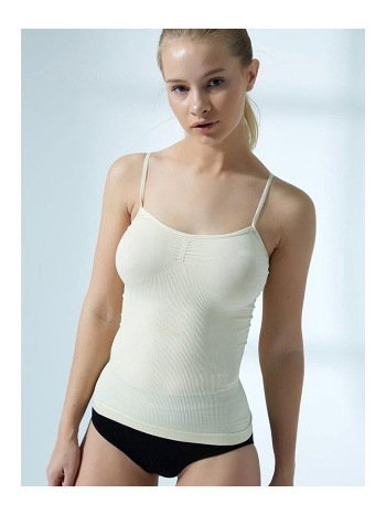 Dikişsiz İnce Askılı Ribanalı Atlet Siyah Elite Life 848