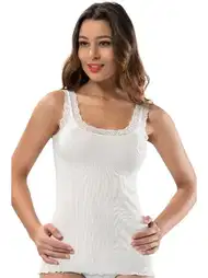 Pamuklu Geniş Askılı Atlet Kadın Erdem 2232
