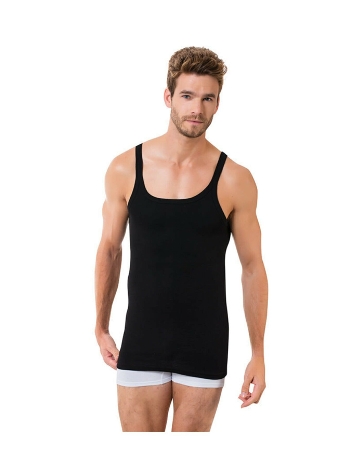 İnce Askılı Ribana Atlet Siyah Öztaş 1094