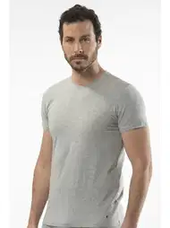 Pamuklu Kısa Kollu T-shirt Erkek Atlet Cacharel 1307