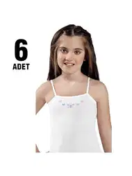 Pamuklu Geniş Askılı Kız Çocuk Atlet Güryıldız 27207