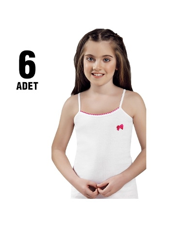 Yumuşak Pamuklu Askılı Kız Çocuk Atlet Güryıldız 27208