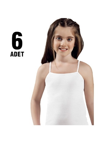 Pamuklu Geniş Askılı Kız Çocuk Atlet Güryıldız 27214