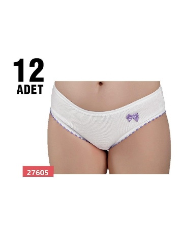 %100 Pamuklu Esnek Lastikli Kız Çocuk Külot Güryıldız 27605