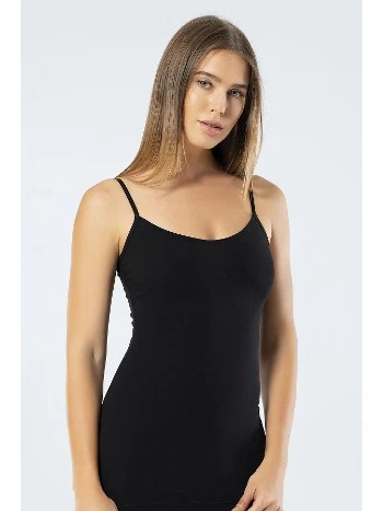 Likralı İnce Askılı Pamuklu Uzun Kadın Atlet Türen 915