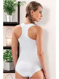 Kalın Askılı Çıtçıtlı Body Koton Elastan HMD 3004