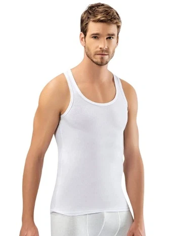 Ribana Kesim Pamuklu Erkek Atlet Kota 1006 - 2