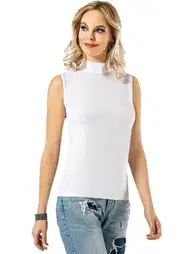 Balıkçı Yaka Sıfır Kol Bayan Atlet Esnek Kumaş Kota 6236