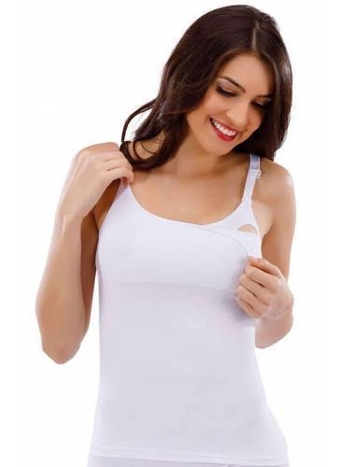 Çift Katmanlı Pamuklu Emzirme Atleti Liza 7777