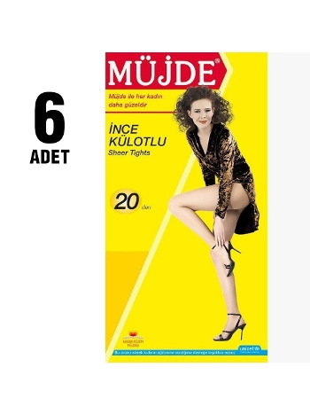 Düşük Denye 20 Den Külotlu Çorap Müjde 08
