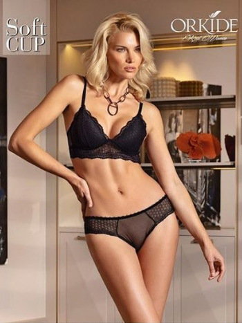 Desteksiz Sütyen ve Bikini Külot Takımı Orkide 7137