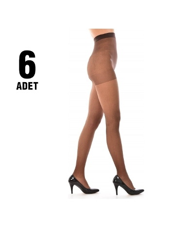 Süper İnce 15 Den Külotlu Çorap Bronz Penti 04