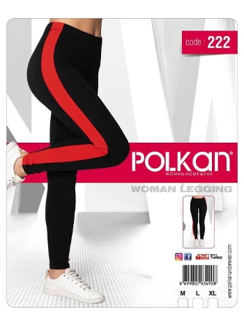 Yüksek Bel Esnek Kadın Tayt Polkan 222