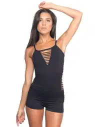 Dikişsiz Yanları Açık Fantezi Atlet Emay 5037