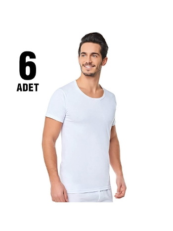 Pamuklu Ribana Bisiklet Yaka Erkek Atlet Seher Yıldızı 0002