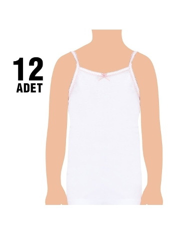 Pamuklu Geniş Askılı Kız Çocuk Atlet Seher Yıldızı 0048