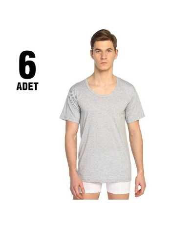 Renkli Pamuklu Bisiklet Yaka Erkek Atlet Seher Yıldızı 0002