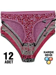 Yüksek Pamuk Oranı Dikişsiz Bikini Külot Tutku 0520
