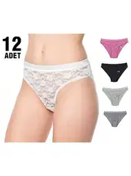 Pamuklu Yüksek Bel Bikini Külot Tutku 0725