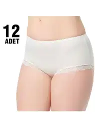 Yüksek Bel Pamuklu Kadın Bato Külot Tutku 0948