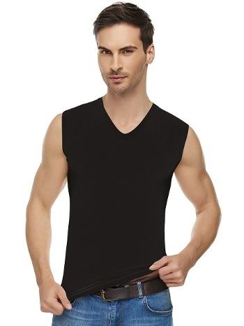 Pamuklu Ribana V Yaka Sıfır Kol Atlet Tutku Elit 1305