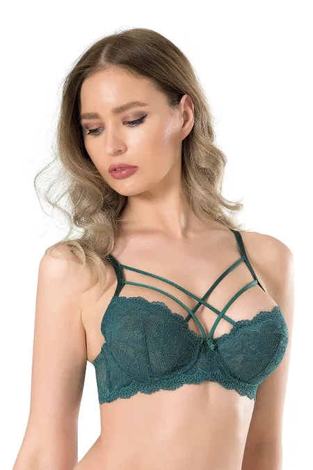 Fabony Dantelli Balenli Bralet Sütyen Siyah Fabony 3120