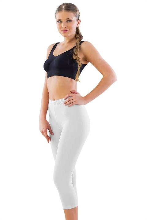 Emay Yüksek Bel Pamuklu Kapri Tayt Emay 7300 - Görsel 10