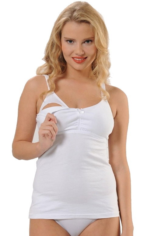 Çift Katmanlı Pamuklu Emzirme Atlet HMD 2400 - 2