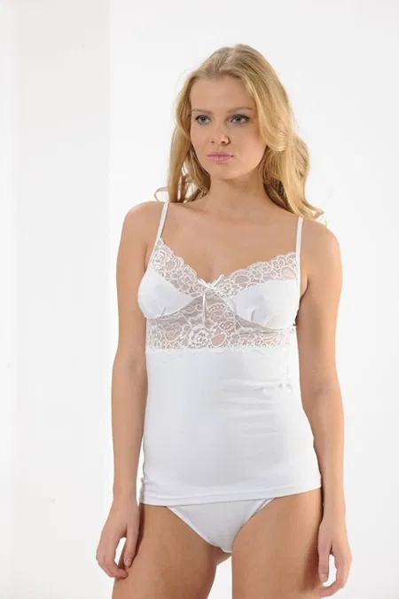 Nefes Alan Pamuklu Likralı Atlet HMD 2404 - 2