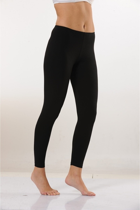 Yüksek Bel Likralı Uzun Tayt HMD 4004 - Siyah