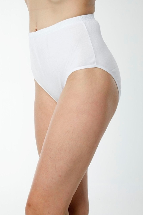 Pamuklu Yüksek Bel Bato Külot HMD 1003 - Beyaz