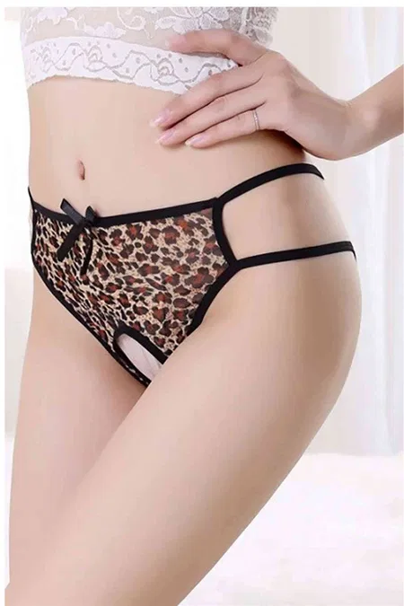 Leopar Açık Detaylı Külot Bella Notte 18025 - Leopar