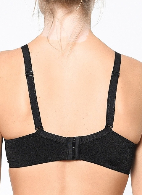 Dantel Detaylı Şeffaf Sütyen Orkide 8150 - Siyah