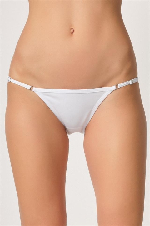 Pamuklu Yüksek Bel Slip Külot Emay 2004 - Beyaz