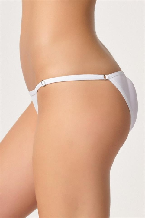 Pamuklu Yüksek Bel Slip Külot Emay 2004 - Beyaz