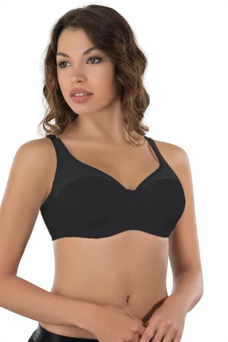 Tam Kap Full Cup Toparlayıcı Sütyen Emay 167 - Siyah
