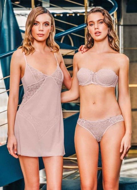 3'lü Pamuklu Sütyen Takımı Siyah-Gri Büşra 1092 - 2