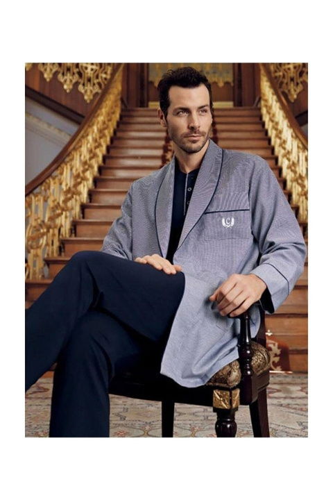 Ekru ve Pembe 5Li Pijama Robdöşambır Seti Perin 1095