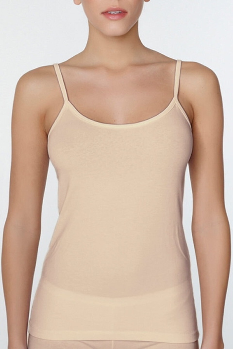 Çift Kaplan Pamuklu Esnek İp Askılı Atlet Çift Kaplan 746 - Görsel 2