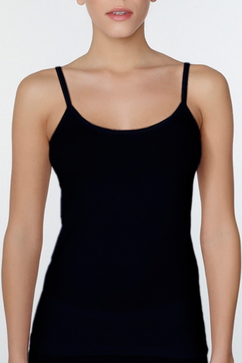 Çift Kaplan Pamuklu Esnek İp Askılı Atlet Çift Kaplan 746 - Görsel 3