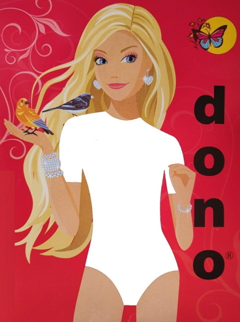 Pamuklu Geniş Askılı Çocuk Atlet Dono 3330 - Beyaz