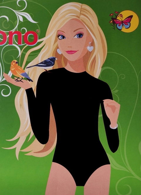 Pamuklu Geniş Askılı Uzun Kollu Body Dono 3340 - 2