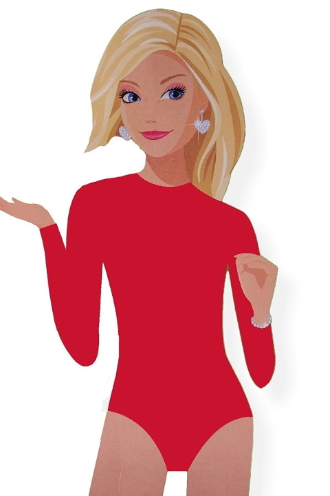 Pamuklu Geniş Askılı Uzun Kollu Body Dono 3340 - Kırmızı