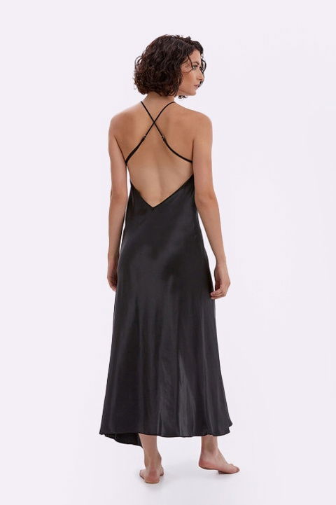 Desenli Uzun Saten Sabahlık NBB 3109 - 2