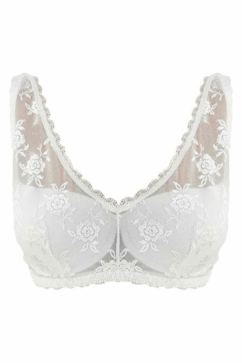 Dantel Detaylı Desteksiz Kalın Askılı Sütyen NBB 370