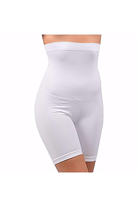 Dikişsiz Silikonlu Şekillendirici Korse Yüksek Bel Elite Life 880 - Beyaz