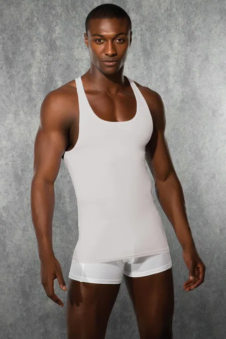 Pamuklu Esnek V Yaka Erkek Atlet Doreanse 2042