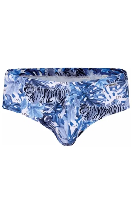 Mavi Desenli Polyamid Elastan İpli Slip Mayo Doreanse 3832